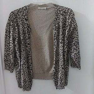Cheetah Print Cardigan